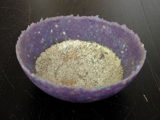 Image of Purple and Silver Bowl by Alison Lowry