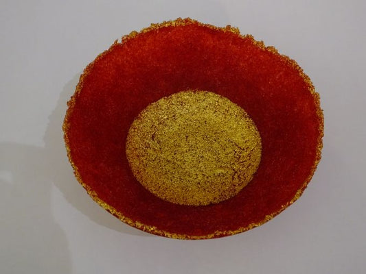 Image of Red and Gold Bowl by Alison Lowry