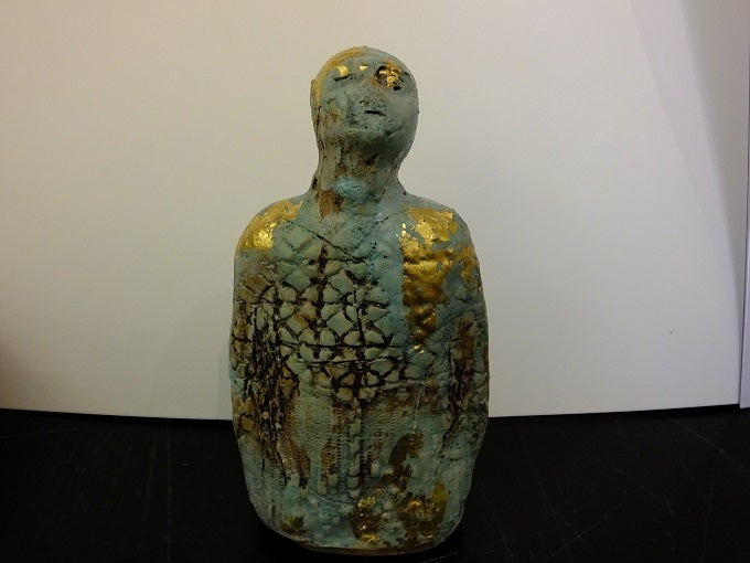 Gold and Green Figure
