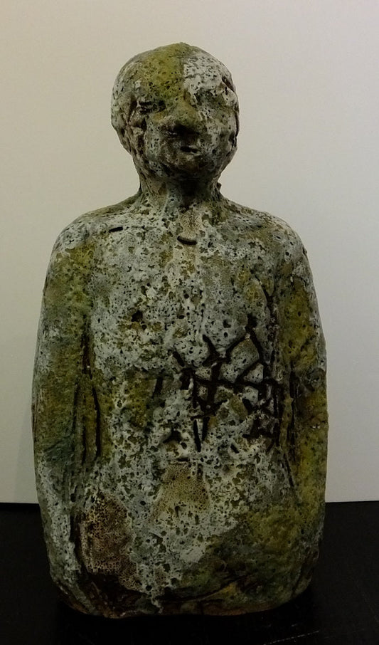 Image of Green and White Figure I by Anna Donovan