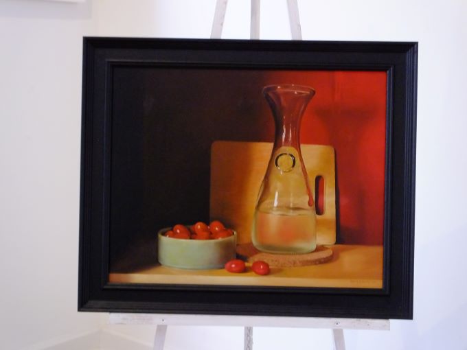 Cherry Tomatoes with Water Carafe