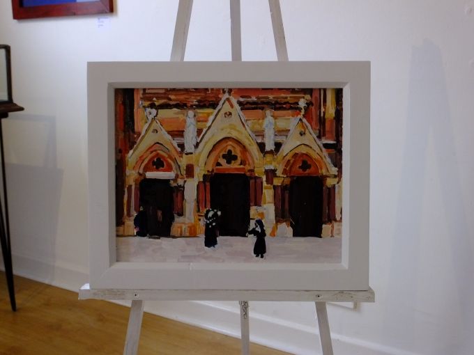 Two Nuns Snowball Fighting at Clonard