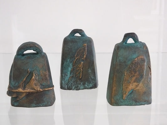 Image of Bells of Feathers, of Ashes, of Leaves (set of 3 bells) by Alan Milligan