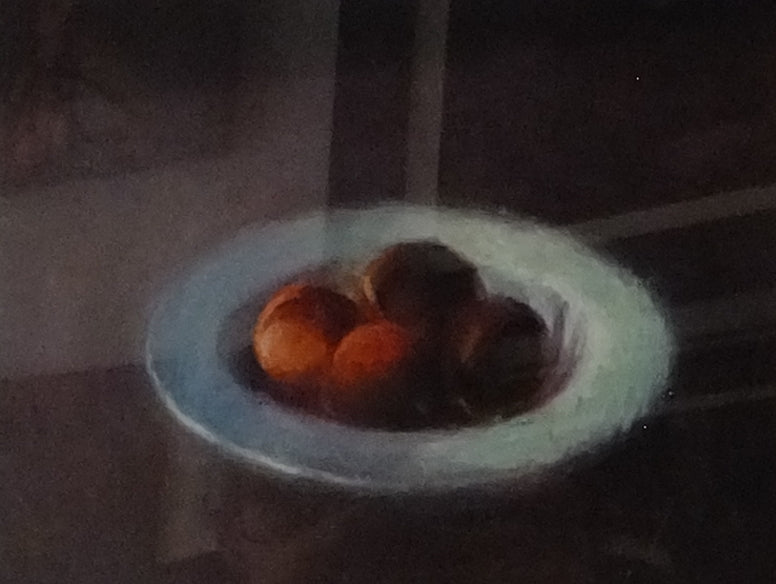 Image of Peaches on a Plate I by Frank Eyre
