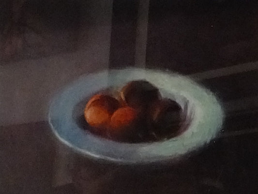Image of Peaches on a Plate I by Frank Eyre