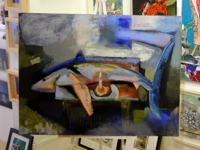 Great Whitepark Shark Study in Paynes Grey