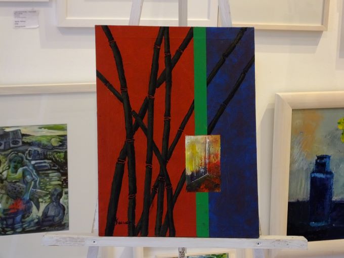 Bamboo with Blue