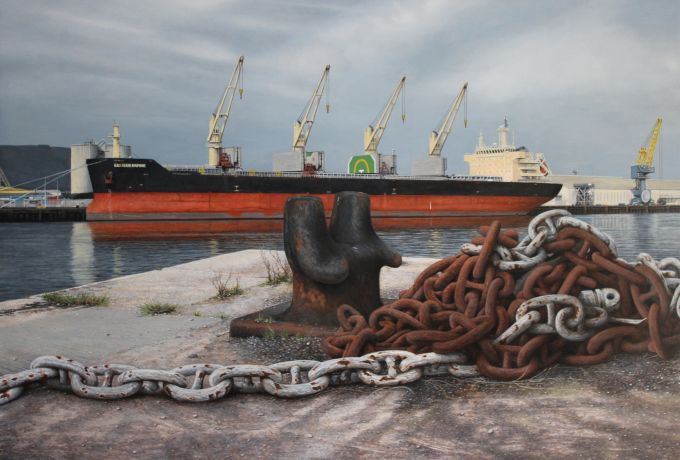 Image of Bulk Carrier Victoria Channel by John Coffey 