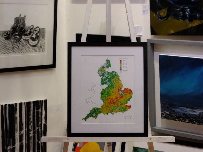 Mean Lay Wealth per square mile in 1334