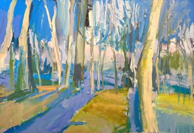 Image of Snow Shadows and Trees by Lisa Ballard ARUA