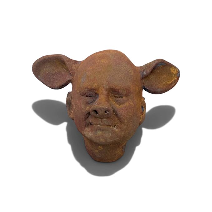 Image of Rusted Pig Head 5 by Lisa Gingles 