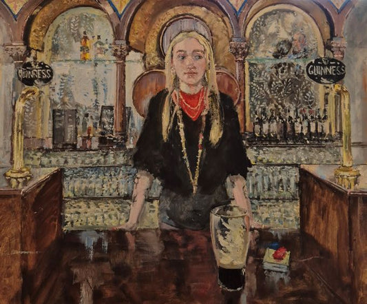 Image of Girl at the Crown Bar by Mark Bonello 