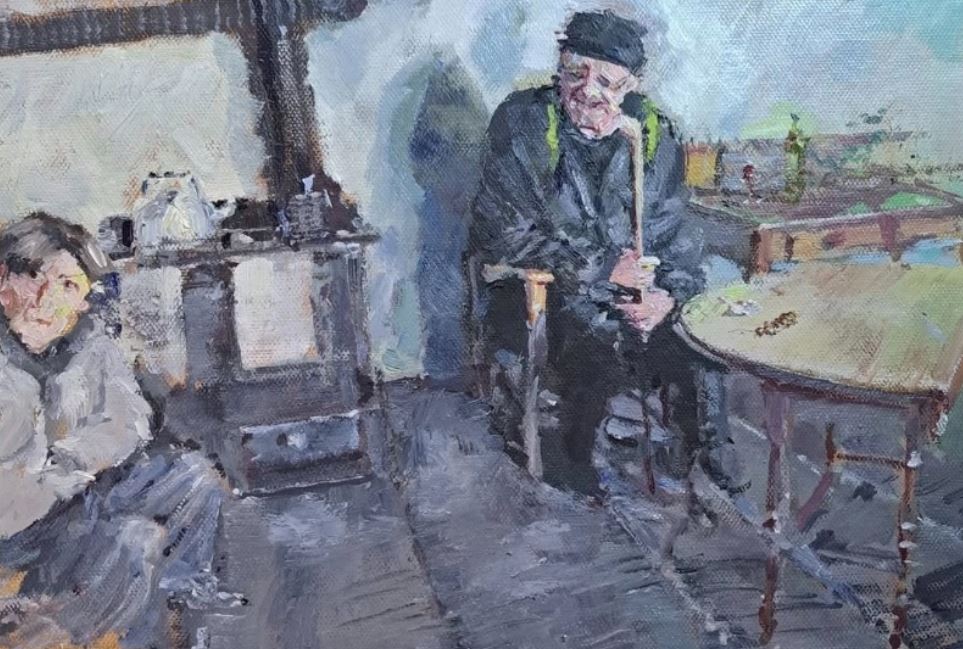 Image of Visiting Grandpa by Mark Bonello 