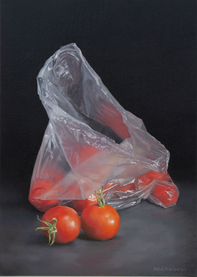 Image of Tomatoes in Plastic Bag by Paul Porter 