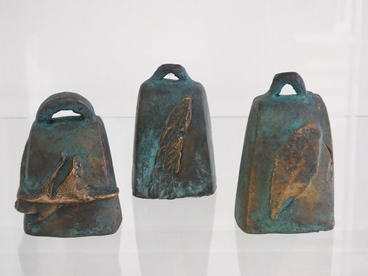 Image of Bells of Feathers, of Ashes, of Leaves (set of 3 bells) by Alan Milligan 