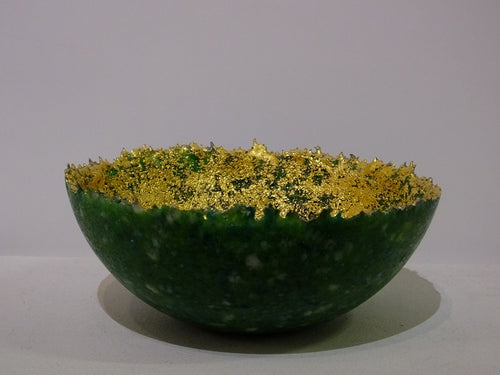 Image of Green and Gold Vessel by Alison Lowry 