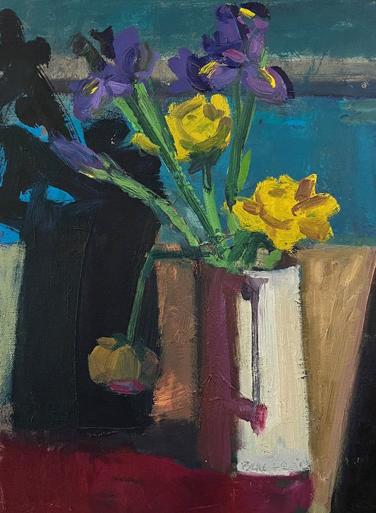 Image of Irises against Sea by Brian Ballard RUA