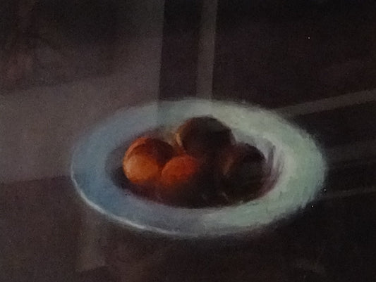 Image of Peaches on a Plate I by Frank Eyre 