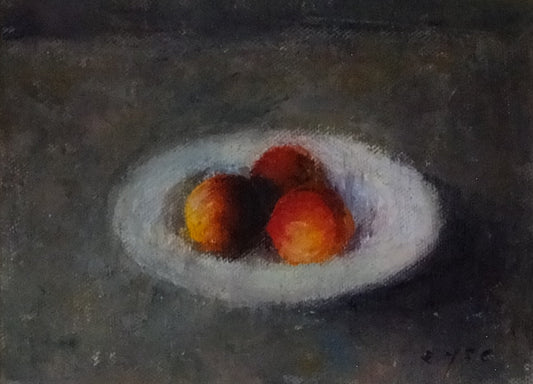 Image of Three Peaches by Frank Eyre 