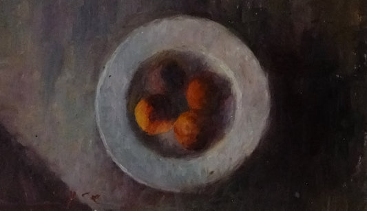 Image of Four Peaches by Frank Eyre 