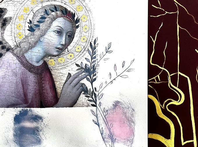 Image of Flowering II with Gold by Karen Daye-Hutchinson  ARUA