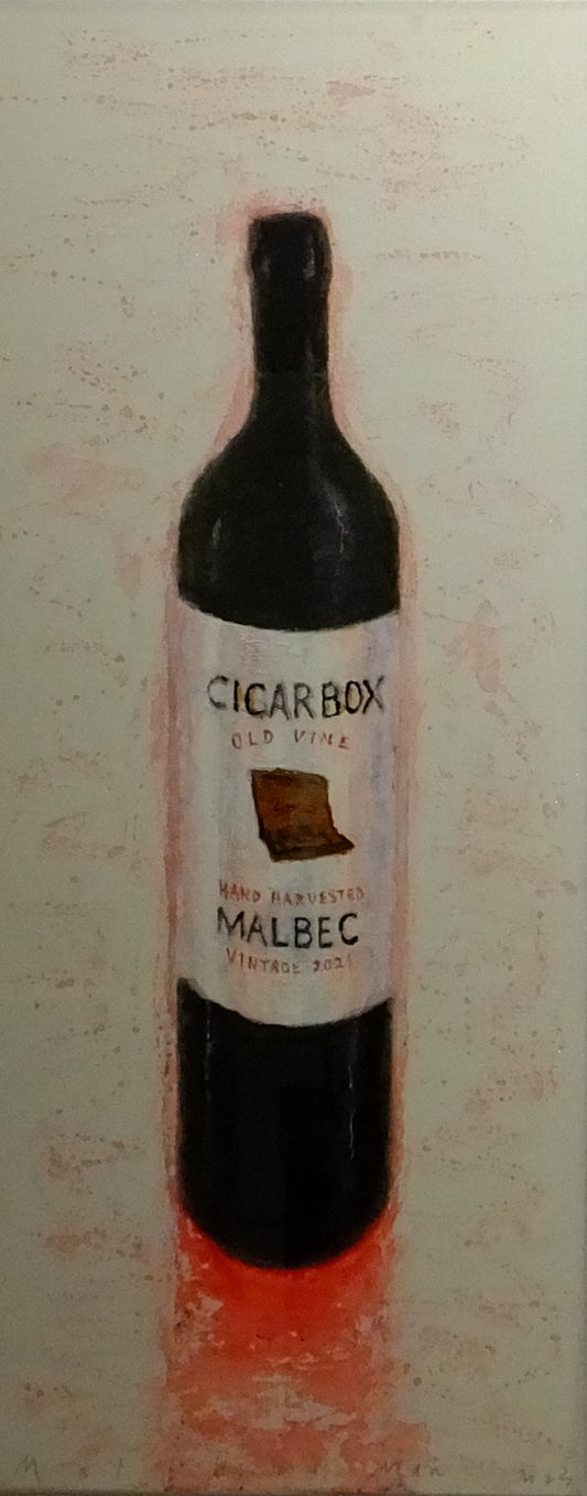 Image of Melbec Wine Bottle by Neil Shawcross RUA