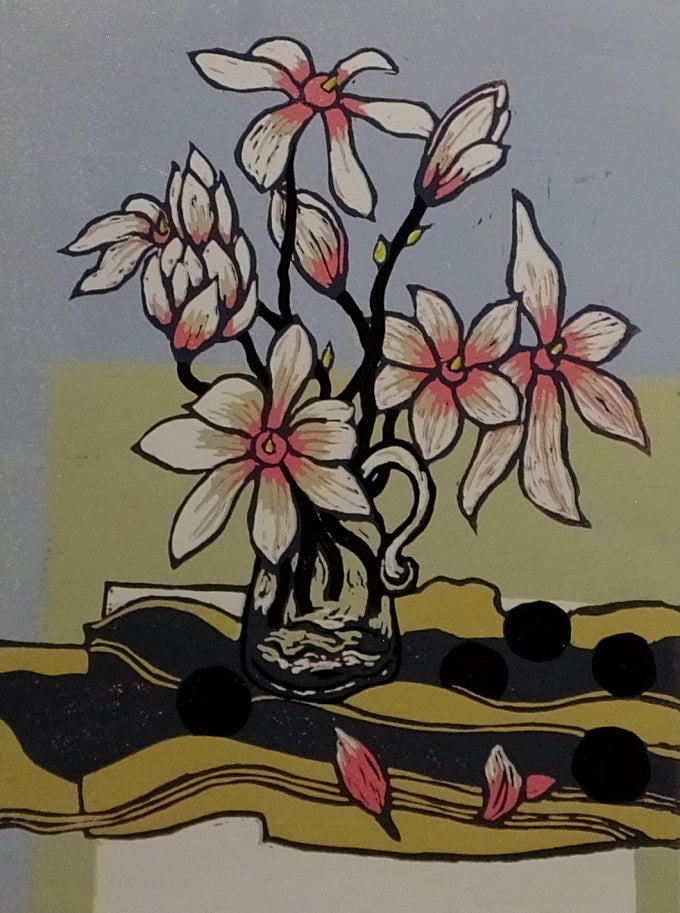 Image of Magnolia and Plums by Richard Croft RUA