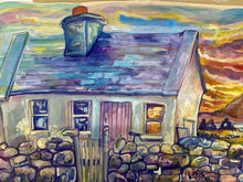 Load image into Gallery viewer, Image of The artists cottage, Inishlacken by Rosie McGurran RUA
